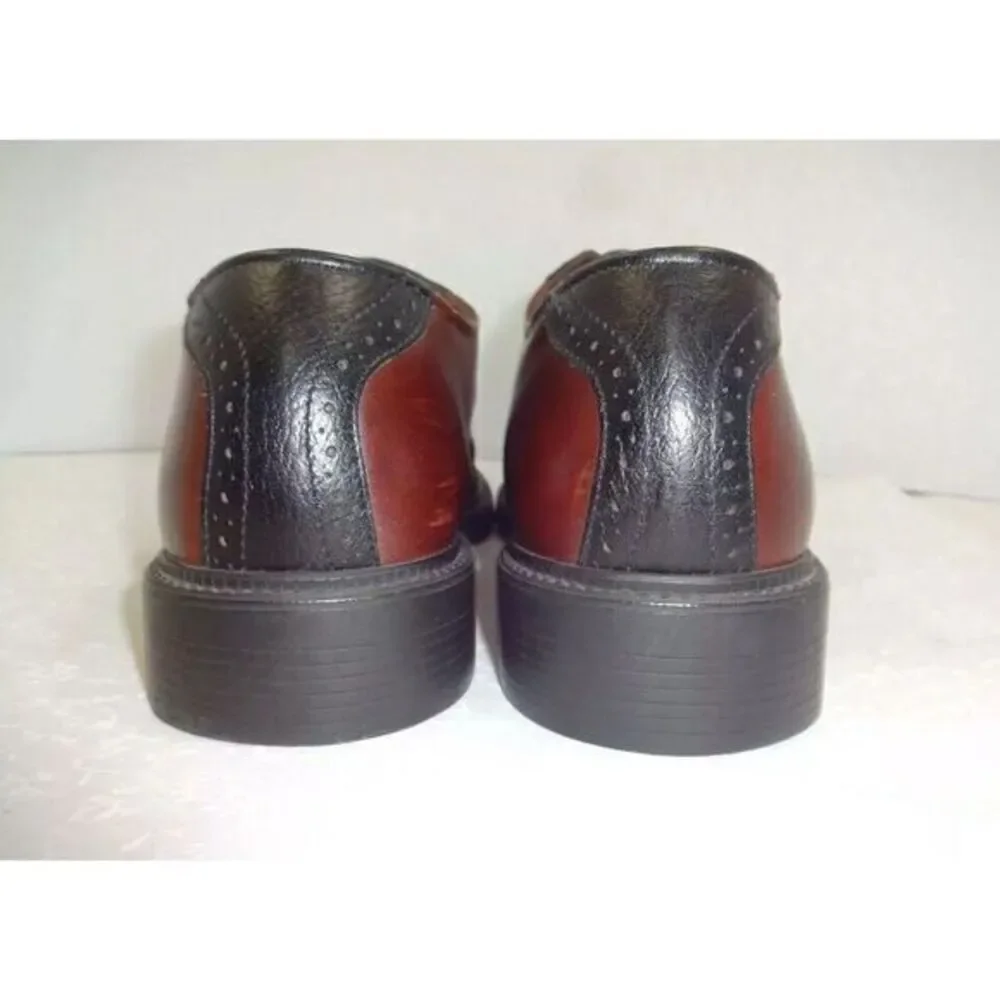 Sebago Mens Size 9M Brown Black‎ Leather Wingtip Oxford Dress Shoes 1016548S